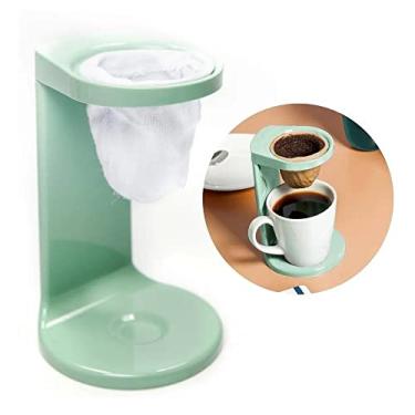 Imagem de Passador De Café Individual Mini Coador De Café De Pano 17cm Verde