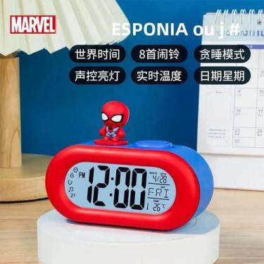 Imagem de Despertador LED Disney Mickey Infantil Bonito Modelo De Boneca De Dese