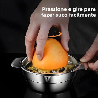 Imagem de Espremedor Manual De Aço Inoxidável, Espremedor Doméstico De Limão E L