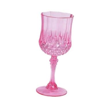 Imagem de WeiLaiKeQi Taça de vinho elegante e elegante, única, portátil, versátil, transparente, para casamento, aniversário, restaurante