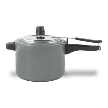 Imagem de Panela de Pressão 4,5L 20cm Cinza Cerâmica Antiaderente Life Vapt em A