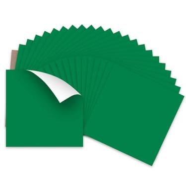 Imagem de HTVRONT Vinil De Transferência Térmica Green Htv - Pacote Com 24 Folhas 30,5 Cm X Para Camisetas (1 Folha Teflon Incluída), Pu Fácil Cortar E Design Removível (Verde)