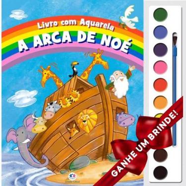 Imagem de Livro A Arca de Noé Livro com Aquarela Crianças Infantil Evangélico Fi