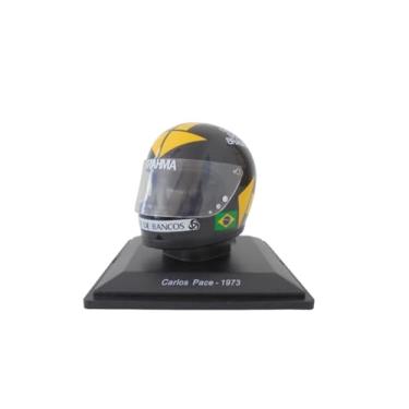 Imagem de OPO 10 - Formula 1 Helmet Compatible with Ferrari F1: Carlos Pace 1973-1/5 Scale - CAS69