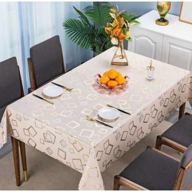 Imagem de Toalha de mesa Limpa Facil impermeável Jolitex Emborrachada, metalizad