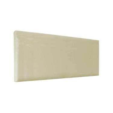 Imagem de Cabeceira Cama Box Almofadada Lisa Luxo material sintético RBL, Casal 