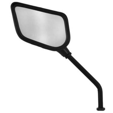 Imagem de Espelho Retrovisor Esportivo Aza Cromo Forte Direito Esquerdo, PRETO, 