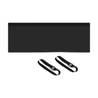 Imagem de WeiLaiKeQi Capa de mangueira de ar condicionado, capa isolante de poliéster leve, lavável, reutilizável com elásticos, 20 pol x 60 pol, Preto