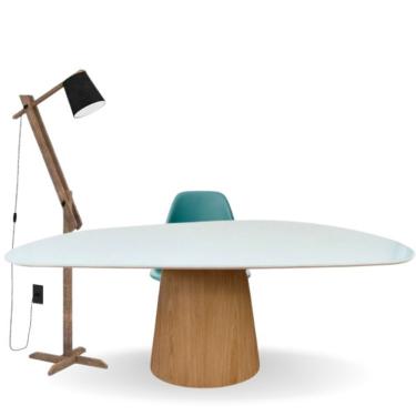 Imagem de Mesa De Jantar Cone Oval Orgânica 120x80cm