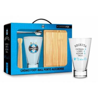 Imagem de Kit Caipirinha Long Grêmio 400ml - Brasfoot