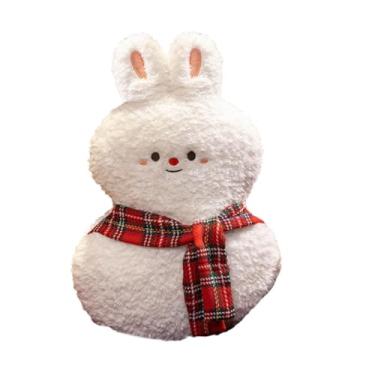 Imagem de IEUDNS Almofada de pelúcia de Natal Almofada de Natal Desenho animado Novidade macia Ornamento de pelúcia Decorações de janela saliente Almofada de boneca, Coelho