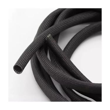Imagem de 2M Black Fiberglass Braided Sleeving (1-30mm Dia) – High Temp 600°C, Cable Insulation Tube, Wire Protector – 1PC(3mm)