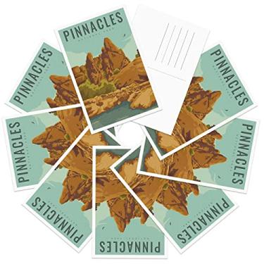 Imagem de gaeaverse Pinnacles National Park Cartões postais vintage 9 peças/conjunto de cartões comemorativos dos parques nacionais dos EUA para negócios mundo viagem paisagem cartão postal decoração presente