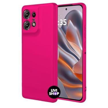 Imagem de Capa Case Capinha Compatível Motorola G75 Silicone Com Bordas Elevadas Aveludada Forro Premium (ROSA PINK)