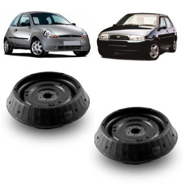 Imagem de Par Coxim Batente Amortecedor Traseiro Fiesta 96/02 Ka 97/13 - Solupe 