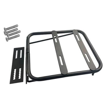 Imagem de Generic Suporte de extensão de montagem em rack traseiro de bicicleta elétrica Suporte de extensão destacável Modificação robusta base de montagem de montagem, Preto