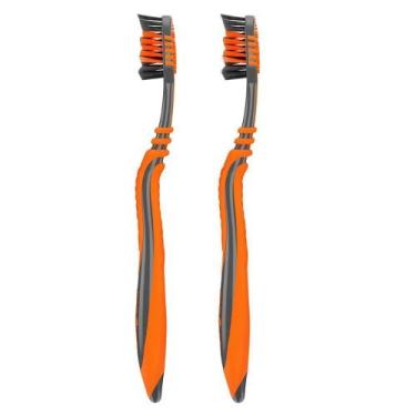 Imagem de Escova Dental Colgate Zig Zag Carvão Embalagem 2 Unidades