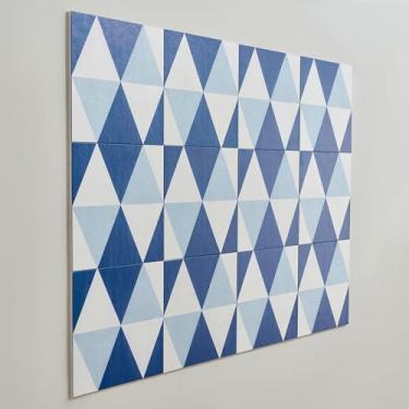 Imagem de Quadro de avisos 122 x 91 cm, 12 unidades 30 x 30 cm azulejos de parede de feltro quadrado com fita autoadesiva, quadro de visão DIY para cubículo, alternativa de quadro de cortiça de 10 x 7 cm para
