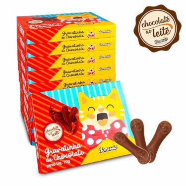 Imagem de Gravatinha de Chocolate ao Leite Borússia Chocolates, Fardo com 10 Cai