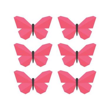 Imagem de Adesivo de Parede Infantil Borboletas Quarto Menina Bebe - 168ir - All