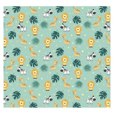 Imagem de Papel de Parede Adesivo Infantil Animais Safari Bebe Quarto - 590pcp -