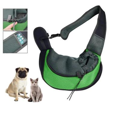 Imagem de Bolsa Canguru Cachorro Cao Gato Pet Carregador Mochila Pequeno Porte A