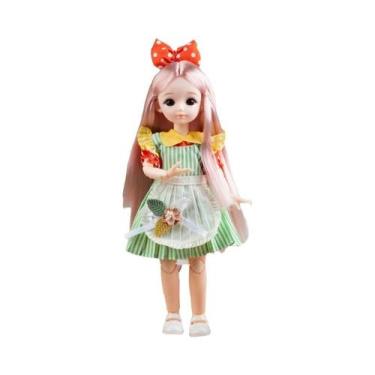 Imagem de Bonecas BJD De 30cm Conjunto Completo Roupas De Boneca Anime Olhos 3D 