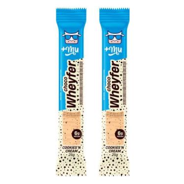Imagem de Kit 2 Choco Wheyfer Mais Mu Cookies N Cream 25g - +Mu