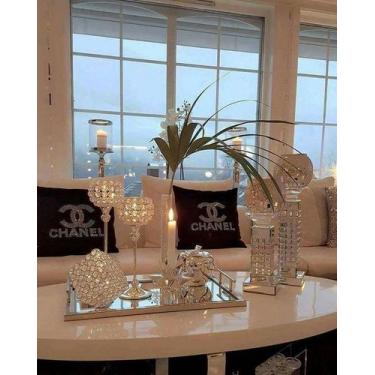 Imagem de Bandeja Decorativa em Inox Espelhada Lavabo Bebidas - Stúdio Harter, 4