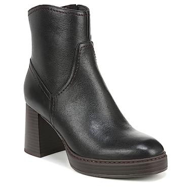 Imagem de Naturalizer Bota feminina de cano curto com plataforma Orlean, Couro vintage preto, 41