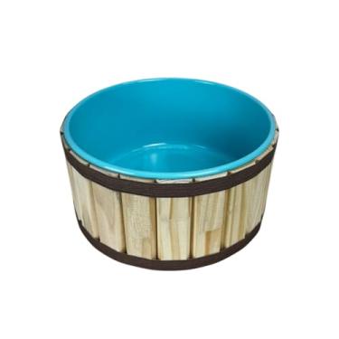 Imagem de Tina Escalda Pés em Pinus Natural - bacia em pintura premium Azul