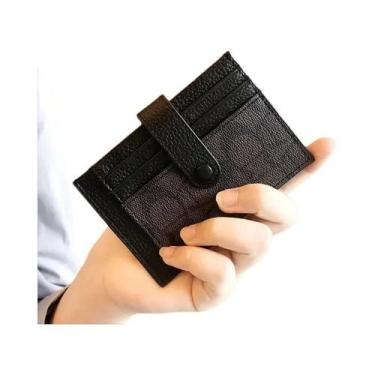 Imagem de Carteira Pequena Dobrável Feminina Porta-Cartões Bolsa De Identidade P