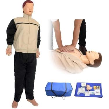 Imagem de Manequim De Treinamento De Rcp Para Adultos Em Tamanho Real Simulador De Ressuscitação Cardiopulmonar De Corpo Inteiro Modelo Médico De Treinamento De Primeiros Socorros Para Educação Do Pa