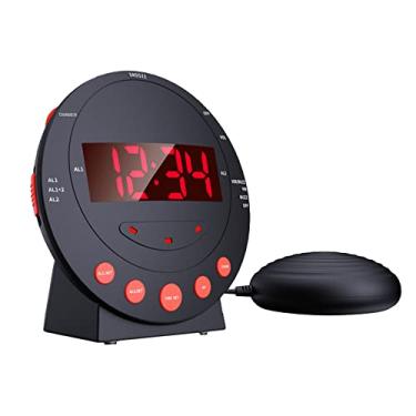 Imagem de ZJchao Despertador, Com Cama Shaker Despertador Vibratório Para Dormentes Pesadas Alto LED Display Digital Para Dormentes Pesadas Adultos Crianças Adolescente