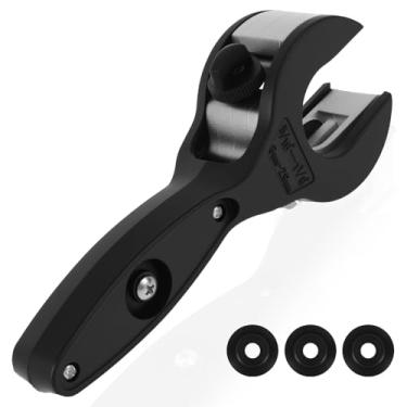 Imagem de LZVXTYM Cortador de tubo de cobre, cortador de tubo de catraca ajustável, ferramenta de corte de tubo catraca de 1,5 a 3,5 cm com 3 lâminas de substituição, encanamento para cortar tubos de metal
