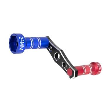 Imagem de YIJU Chave de roda RC 17 mm 24 mm ferramenta de reparo sobressalente para carro de hobby RC escala 1:8 1:10, Vermelho Azul