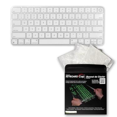 Imagem de Capa de teclado totalmente coberta para teclado iMac Apple Magic com Touch ID (sem teclado numérico) [pacote com 3] - 5 vezes mais fino do que os concorrentes, protege o Touch ID à prova d'água, fácil