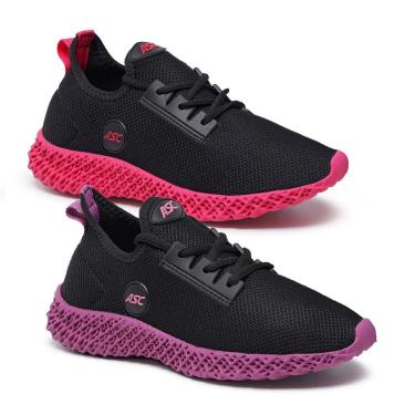 Imagem de Kit 2 Pares Tênis Feminino Ascension Enerzy – Caminhada, Corrida, Academia e Dia a Dia-Feminino