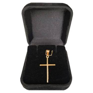 Imagem de Pingente Cruz Crucifixo Banhado a Ouro 18k - Dinis Joias
