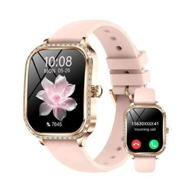 Imagem de Relógio Inteligente Feminino Monitor De Frequência Cardíaca E Pressão 