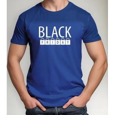 Imagem de Camiseta Camisa Feminina Masculina Algodão Uniforme Black Friday Para 