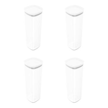 Imagem de Kit 4 Potes Herméticos Porta Alimento Mantimentos C Tampa