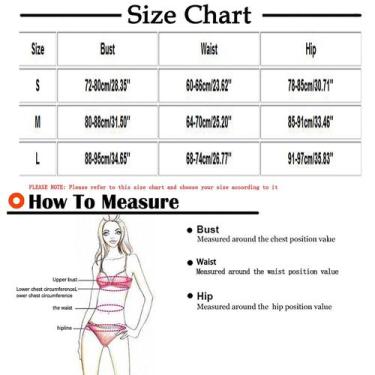 Imagem de Conjunto de biquíni feminino moda maiô de duas peças preenchido Soild 