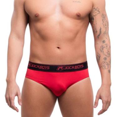 Imagem de Cueca Slip de Poliamida Jock Boys, Vermelho, 44