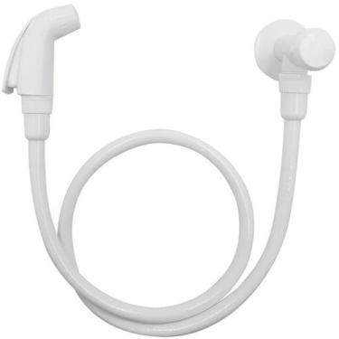 Imagem de Ducha Higiênica Pvc C/ Registro/mangueira Branca - Higiban, KIT C/2 DU