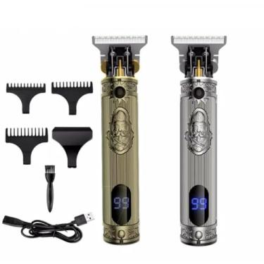 Imagem de Máquina de Cortar Cabelo e Barba Profissional, KM-700H, 10W, 3 Pentes, Sem Fio, Display LED