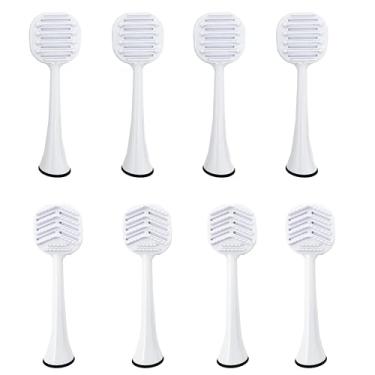 Imagem de SomaRx Cabeças de substituição de substituição para escova de dentes para limpador de língua, compatível com cabeças de substituição Philips Sonicare, cabeça de escova elétrica para 4100 5100 6100