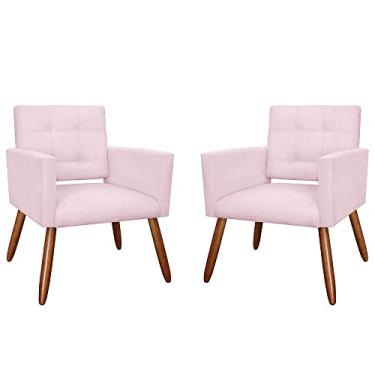 Imagem de Kit 02 Poltronas Decorativa Camila Suede - DS Estofados