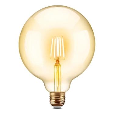 Imagem de Kit 3 Lâmpada Filamento Galaxy Led G95 Retrô Vintage Âmbar L
