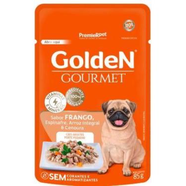 Imagem de Ração úmida golden gourmet cães 85g- sabor frango adultos peq. Porte -